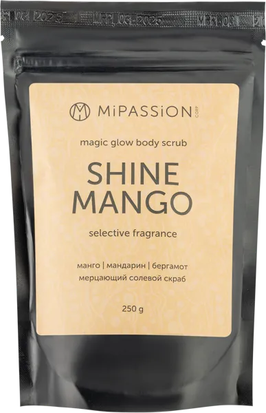 Изображение Скраб для тела солевой Мипэшн манго шиммер антицелюлл Мипешн ООО м/у, 250 г