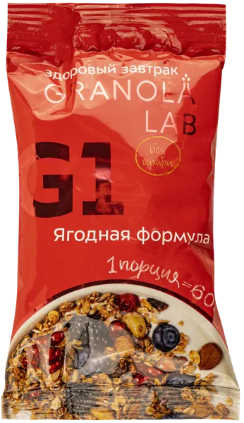 Изображение Гранола Гранола Лаб ягодная Гранола.Лаб к/у, 60 г