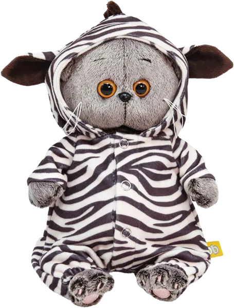 Изображение Мягкая игрушка 20 см Будибаса басик бейби комбинезон зебра МПП ООО к/у, 1 шт