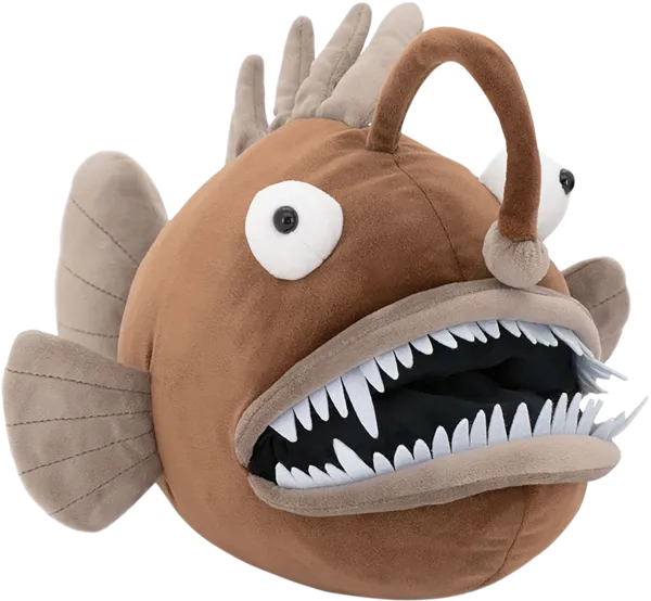 Изображение Мягкая игрушка 35см Оушен рыба удильщик коричневая Оранж Тойс , 1 шт