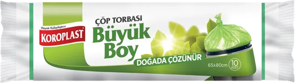 Изображение Мешки для мусора 70л Коропласт биоразлагаемые Коропласт м/у, 10 шт