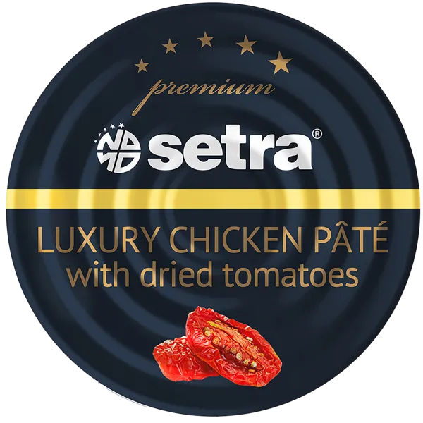 Изображение Паштет с вялеными томатами Сетра премиум куриный Яхор Экспорт ж/б, 100 г