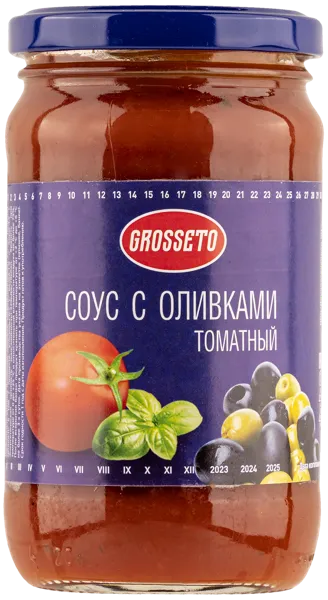 Изображение Соус томатный Гроссето с оливками Донконсервпром с/б, 360 г