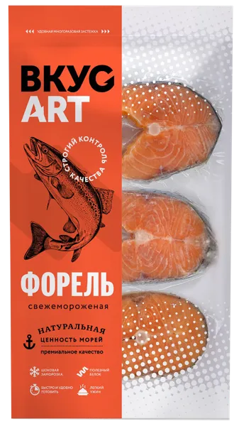 Изображение Рыба замороженная Вкус Арт форель радужная стейк Ультрафиш м/у, 500 г