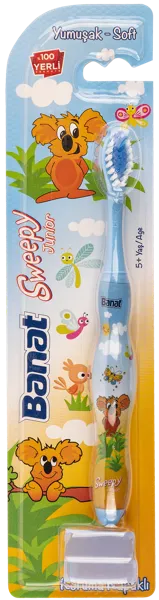 Изображение Зубная щетка мягкая с 5 лет Банат свипи джуниор Банат Фирца п/у, 1 шт