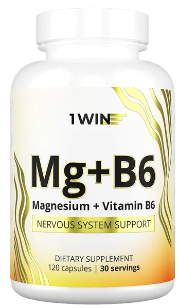Изображение Комплекс витаминный 1ВИН магний в6 Винлаб Нутришин п/у, 120 шт