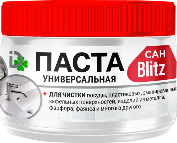 Изображение Паста для сантехники Блиц чистящая Домбытхим п/у, 400 г