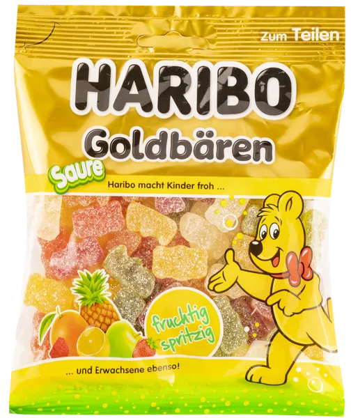 Изображение Мармелад жевательный Харибо золотые мишки кислый Харибо м/у, 175 г