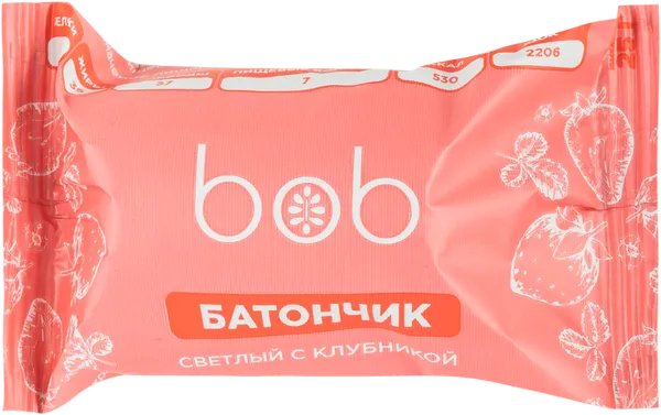 Изображение Конфета Боб пралине клубника Полезный шоколад к/у, 25 г