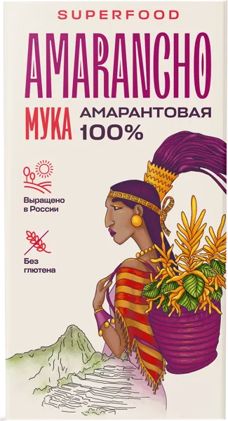 Изображение Мука амарантовая Амаранчо Амарант Технология м/у, 400 г
