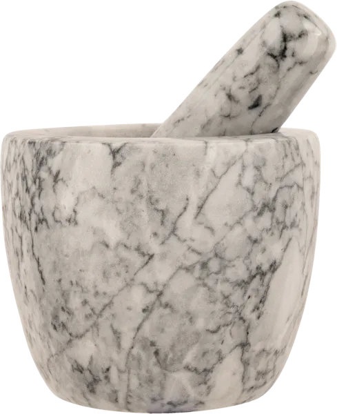 Изображение Ступка 10см мрамор Агнесс серая с пестиком Агнесс , 1 шт