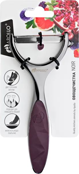 Изображение Овощечистка 18см Аполло ноир нерж сталь Аполло к/у, 1 шт