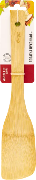 Изображение Лопатка 32см перфорированная Аполло Дженио фрай бамбук Аполло к/у, 1 шт
