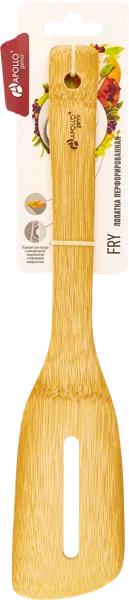 Изображение Лопатка 32см кухонная Аполло Дженио фрай бамбук Аполло к/у, 1 шт