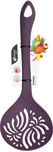 Изображение Шумовка 31см перфорированная Аполло Дженио белиссимо фиолетовая Аполло к/у, 1 шт