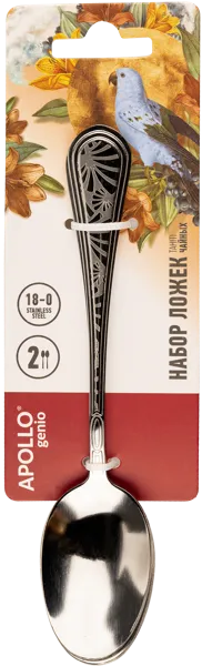 Изображение Ложка чайная Аполло Дженио таити Аполло к/у, 2 шт
