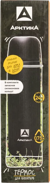 Изображение Термос 750мл стальной Арктика черный песок ТД Арктика к/у, 1 шт