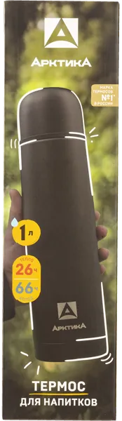 Изображение Термос 1л стальной Арктика черный песок ТД Арктика к/у, 1 шт
