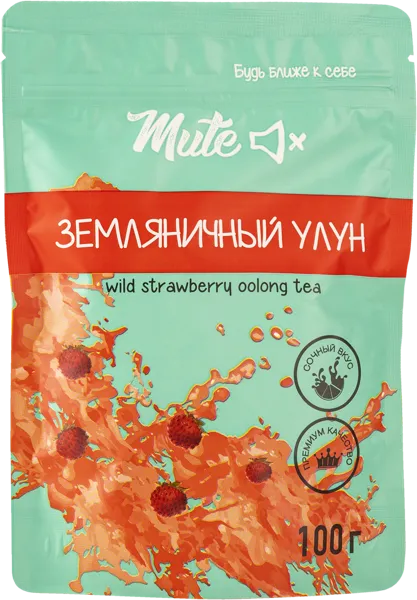 Изображение Чай зеленый Мьют Земляничный улун Мьют м/у, 100 г