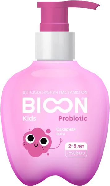 Изображение Зубная паста детская 0-8лет Био он сах вата пробиотик Ловулар ЛТД п/у, 200 мл