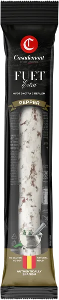 Изображение Колбаса сыровяленая Касадемонт Фуэт с перцем Пит-продукт в/у, 110 г