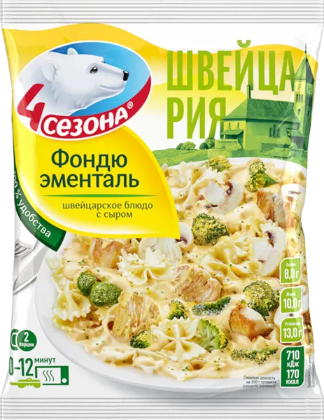 Изображение Готовое Блюдо замороженная 4 Сезона Фондю эменталь Хладоком Западный м/у, 600 г