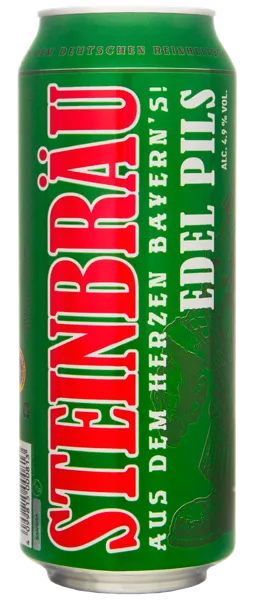 Изображение Пиво светлое Лагер 4,9% Штайнброй эдель пилс Бройголд ГМБХ ж/б, 0,5 