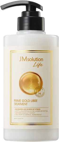 Изображение Маска для всех типов волос Джи эм солюшн пептиды и золото блеск Джордж Баллантайн п/у, 500 мл