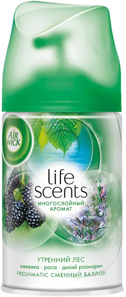 Изображение Освежитель воздуха запаска Эрвик фрешматик утренний лес Бенкизер ж/б, 250 мл