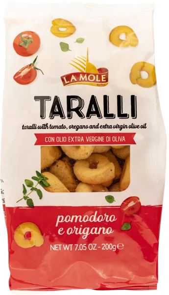 Изображение Таралли Ла Моле из Пьемонта томат орегано Милан Ф.Ли м/у, 200 г