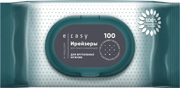 Изображение Салфетки влажные для лица Ирейзи мужские Ловулар Лимитед м/у, 100 шт