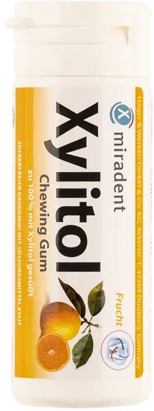 Изображение Резинка жевательная Мирадент ксилитол 100% фрукты Хагер Веркен п/у, 30 шт