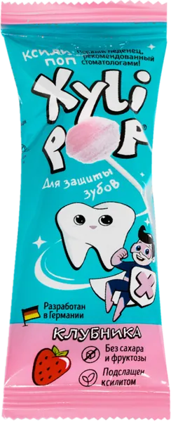 Изображение Леденец на палочке Мирадент ксилипоп клубника Хагер Веркен м/у, 1 шт