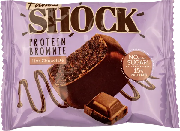 Изображение Пирожное протеиновое Фитнес шок брауни горячий шоколад Фитнес десерты м/у, 50 г