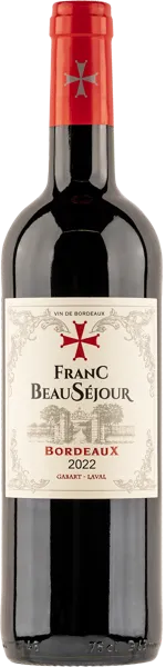 Изображение Вино красное сухое стиль №3 Мерло купаж Бордо Фран Босежур 2022 Фран Босежур с/б, 0,75 л