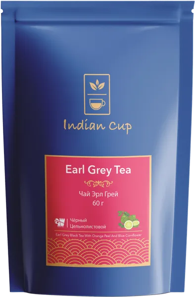 Изображение Чай черный Индиан Кап эрл грэй Роли Интернешнл м/у, 60 г