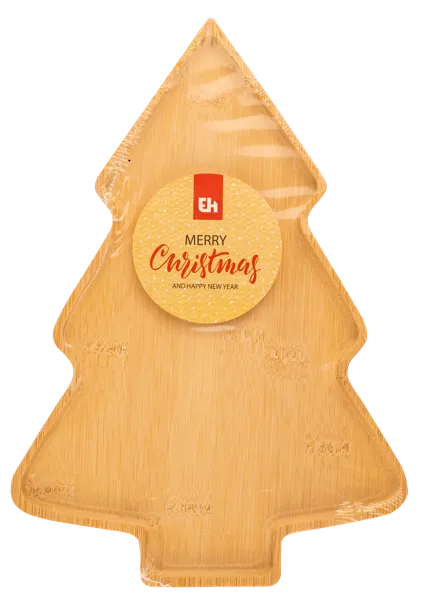 Изображение Тарелка 20*28см сервировочная Купман в форме елки бамбук Купман Интернэшнл м/у, 1 шт