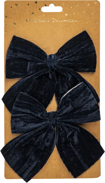 Изображение Бант 15см Купман бархатный темно-синий Купман Интернэшнл к/у, 2 шт