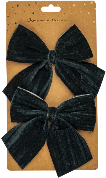 Изображение Бант 15см Купман бархатный темно-зеленый Купман Интернэшнл к/у, 2 шт