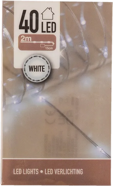 Изображение Электрогирлянда 2м на батарейках Купман 40 холодных ЛЕД ламп Купман Интернэшнл п/у, 1 шт