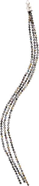 Изображение Подвеска 144смл пластик Купман перламутровые бусы черные Купман Интернэшнл м/у, 1 шт