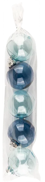 Изображение Шар 8см пластик Купман синий голубой Купман Интернэшнл м/у, 5 шт