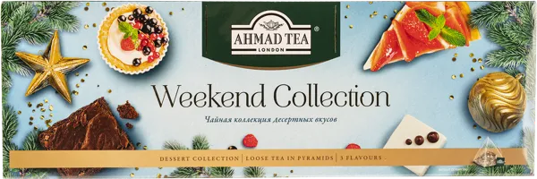 Изображение Набор Чая ассорти 3 вкуса Ахмад Ти Викенд коллекшн СДС-Фудс кор, 60*1,8 г