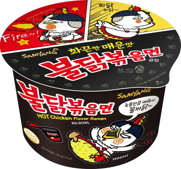 Изображение Лапша быстрого приготовления Самянг Бульдак курица острая Самянг Фудс к/у, 105 г