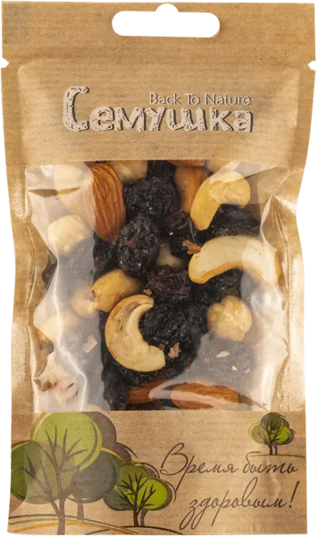 Изображение Коктейль жареный Семушка орехи изюм Комсервис м/у, 50 г
