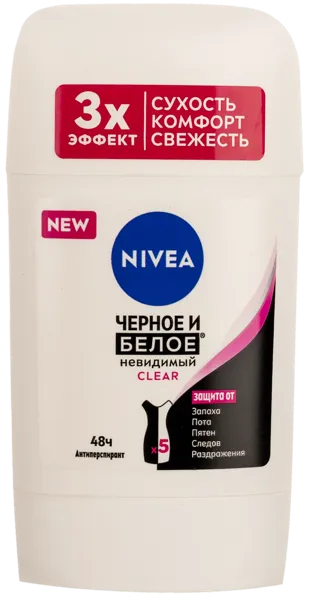 Изображение Антиперспирант стик женский Нивея черное и белое Байерсдорф ООО п/у, 50 мл