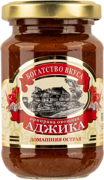 Изображение Аджика домашняя Богатство вкуса острая ИП Карагезян К.Ж. с/б, 200 г