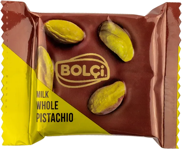 Изображение Шоколад молочный Болчи фисташка Болчи Чиколата м/у, 15 г