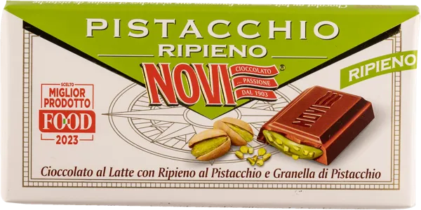 Изображение Шоколад молочный Нови с фисташковой начинкой Эла Дюфур м/у, 105 г