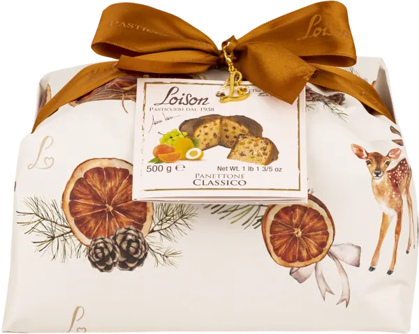 Изображение Панеттоне НГ Лойзон роял с изюмом и цукатами Лойзон Пастичери кор, 500 г